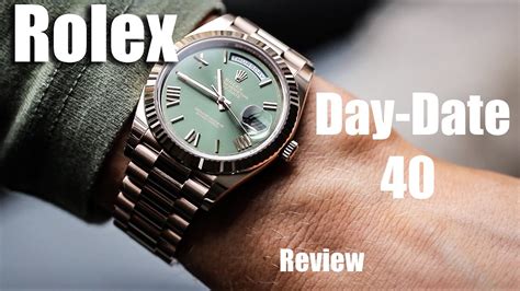 rolex day date 40 rose gold review|platinum day date 40 price.